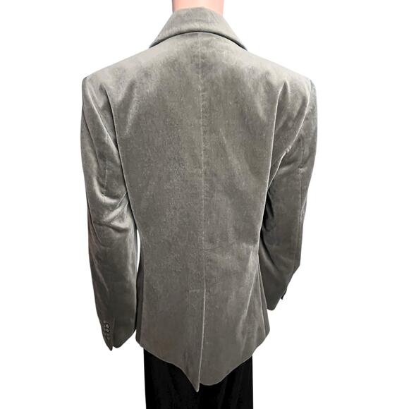 J. Crew Velvet Green Blazer 10 Career Business Academia Minimalist Preppy Luxe - Picture 5 of 9